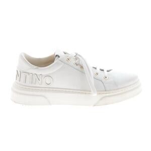 Valentino Sneaker Men 7.5 Women 9.5 White Leather Made In Italy Low Top Designer